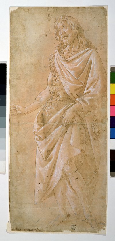 Studie van Johannes de Doper door Sandro Botticelli